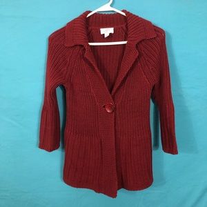 Ann Taylor Loft Red Sweater, size XS Petite